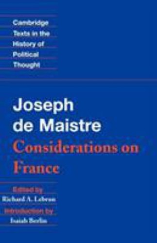 Maistre considerations on - :,
