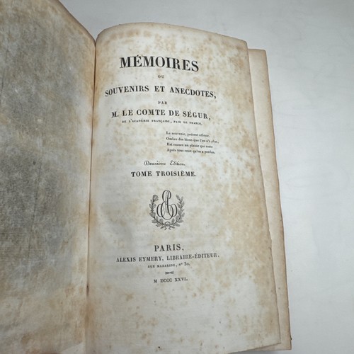1826 memoires souvenirs et - 1826-,